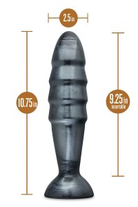 Blush Jet Destructor Anal Plug Carbon Metallic