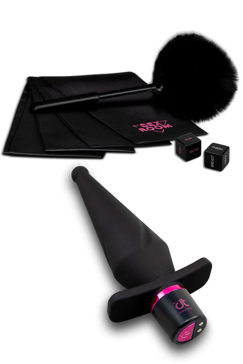 Dreamtoys Sex Room � Anal Play Kit mit Vibrationsplug & Sinnes-Accessoires