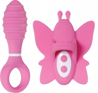 Evolved Double Date Pink � Vibrations-Set f�r Klitoris