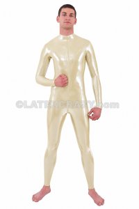 Latex Catsuit Lagerware transparent natur 0,4mm