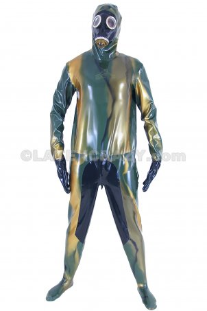 Latex Catsuit Battlefield aus Heavy Rubber Effektlatex