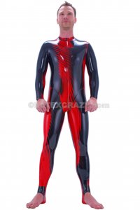 Latex Catsuit Fire Glow chloriert f�r den Mann auf Ma�