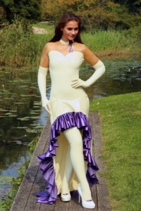 Latex Catsuit f�r die Braut zur Hochzeit online kaufen