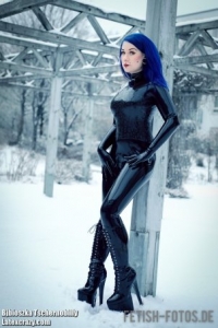 Exklusiver Latex Catsuit Leopardi