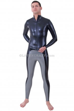 Latex Leggings Jodhpurs mit Streifen