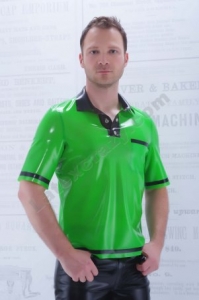 Latex Polo Shirt Rave - Ma�anfertigung