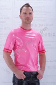 Latex T-Shirt Damian f�r M�nner auf Ma� im Latexshop