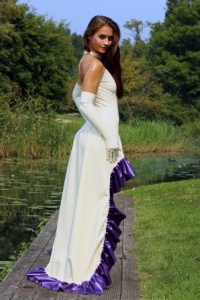Hochzeitskleid aus Latex auf Ma� im Shop bestellen