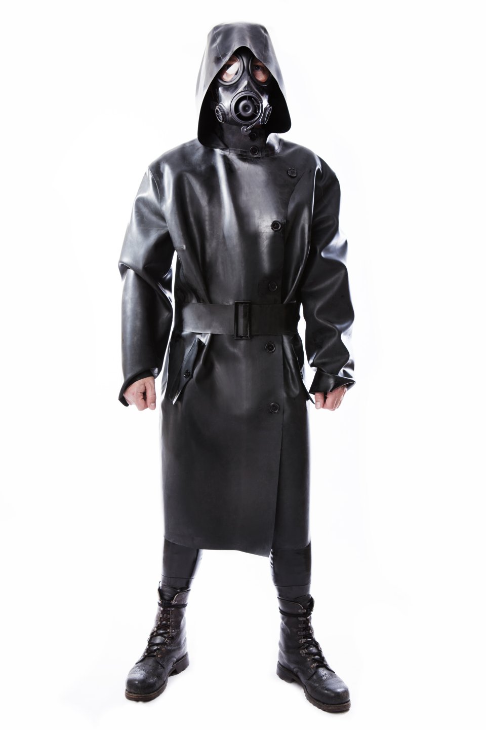 Latexmantel Henning Rain mit Kapuze