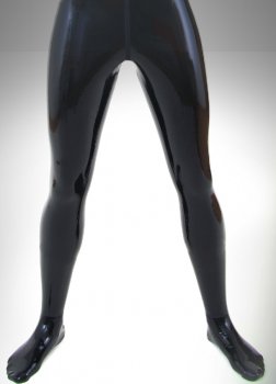Latexsocken geklebt