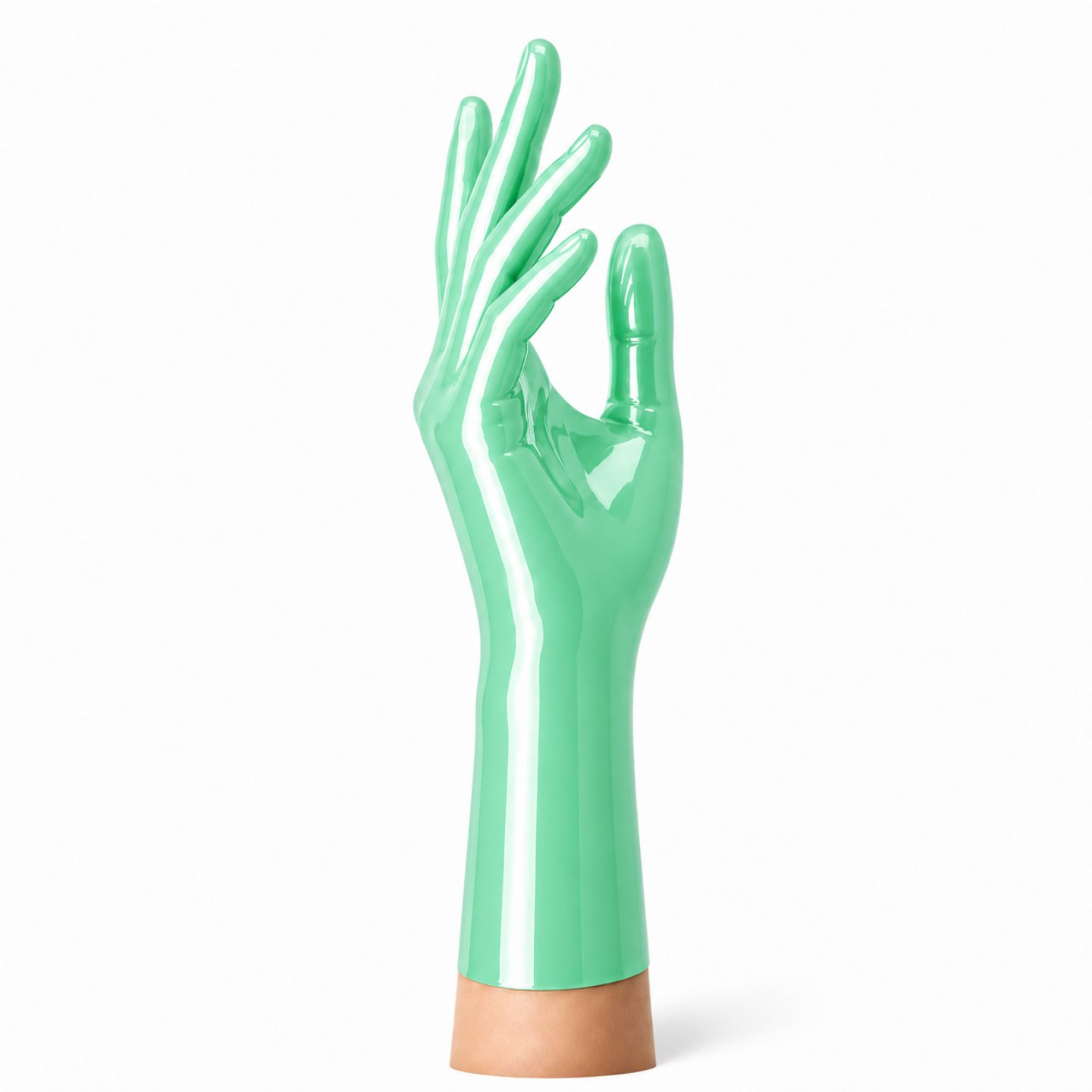RubberBasic Latexhandschuhe kurz � Jade Green � optional chlorierbar