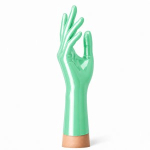 Latexhandschuhe kurz Jadegr�n | RubberBasic