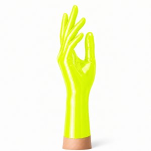 Latexhandschuhe kurz Neon Lemon Gelb | RubberBasic
