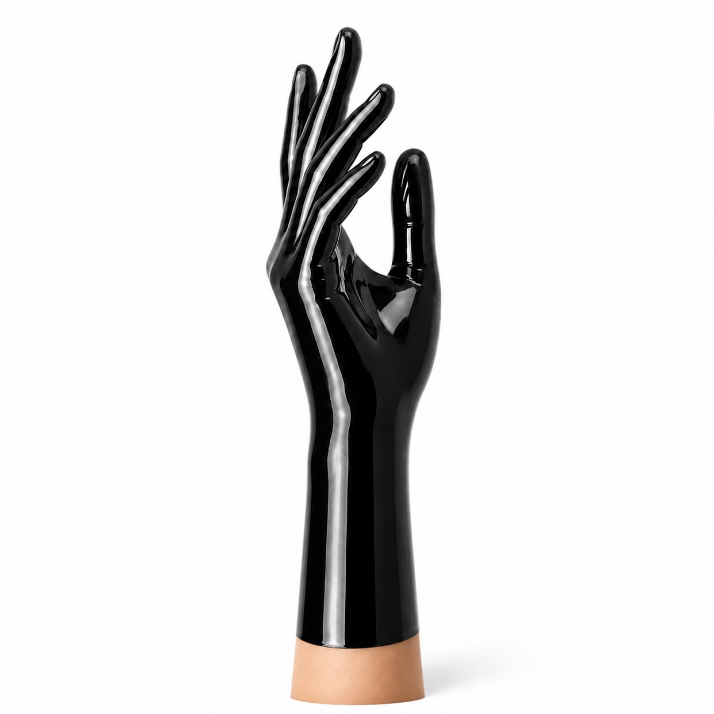 RubberBasic Latexhandschuhe kurz � Obsidian Schwarz, chlorierbar