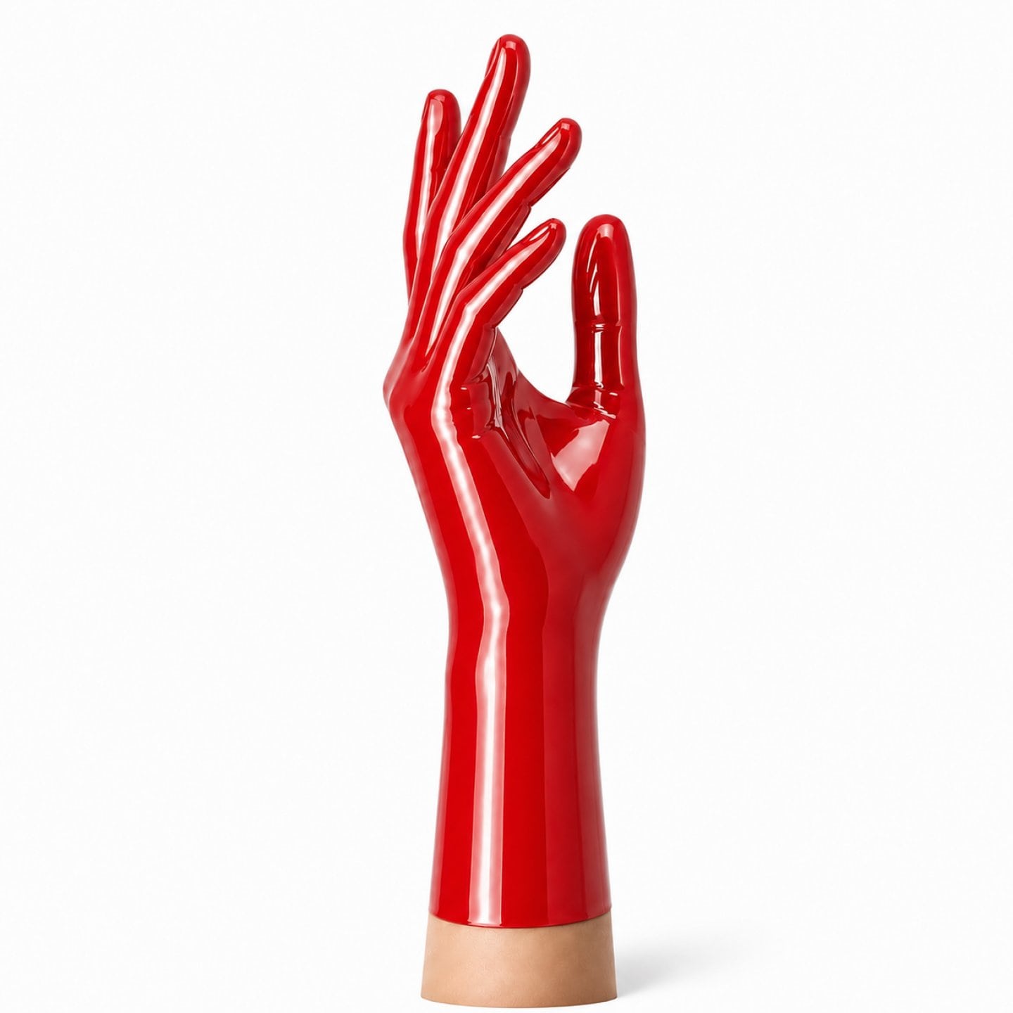 RubberBasic Latexhandschuhe kurz � Rot � optional chlorierbar