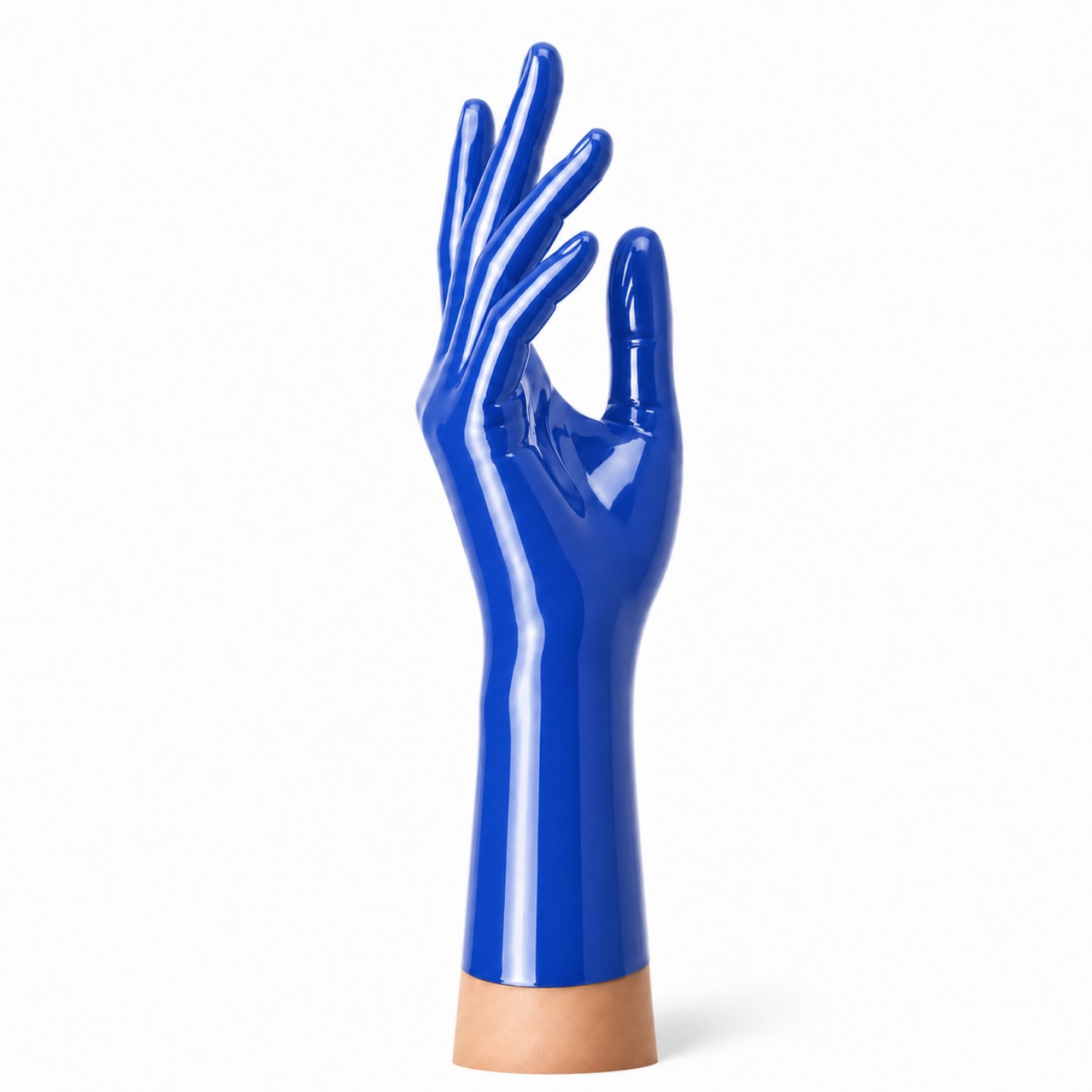 RubberBasic Latexhandschuhe kurz � Royal Blue � optional chlorierbar