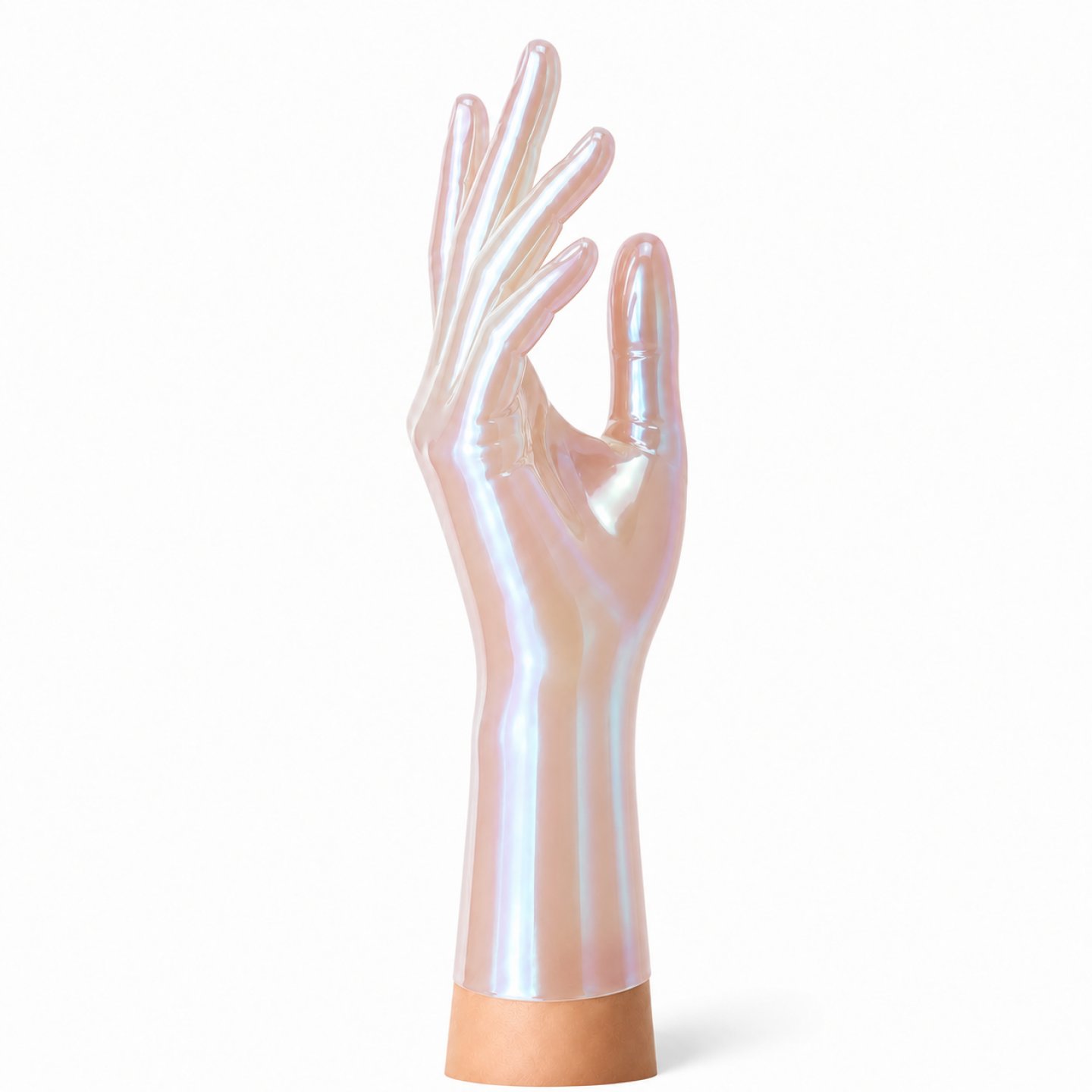 RubberBasic Latexhandschuhe kurz � Shimmery Semi-Transparent Natur � optional chlorierbar