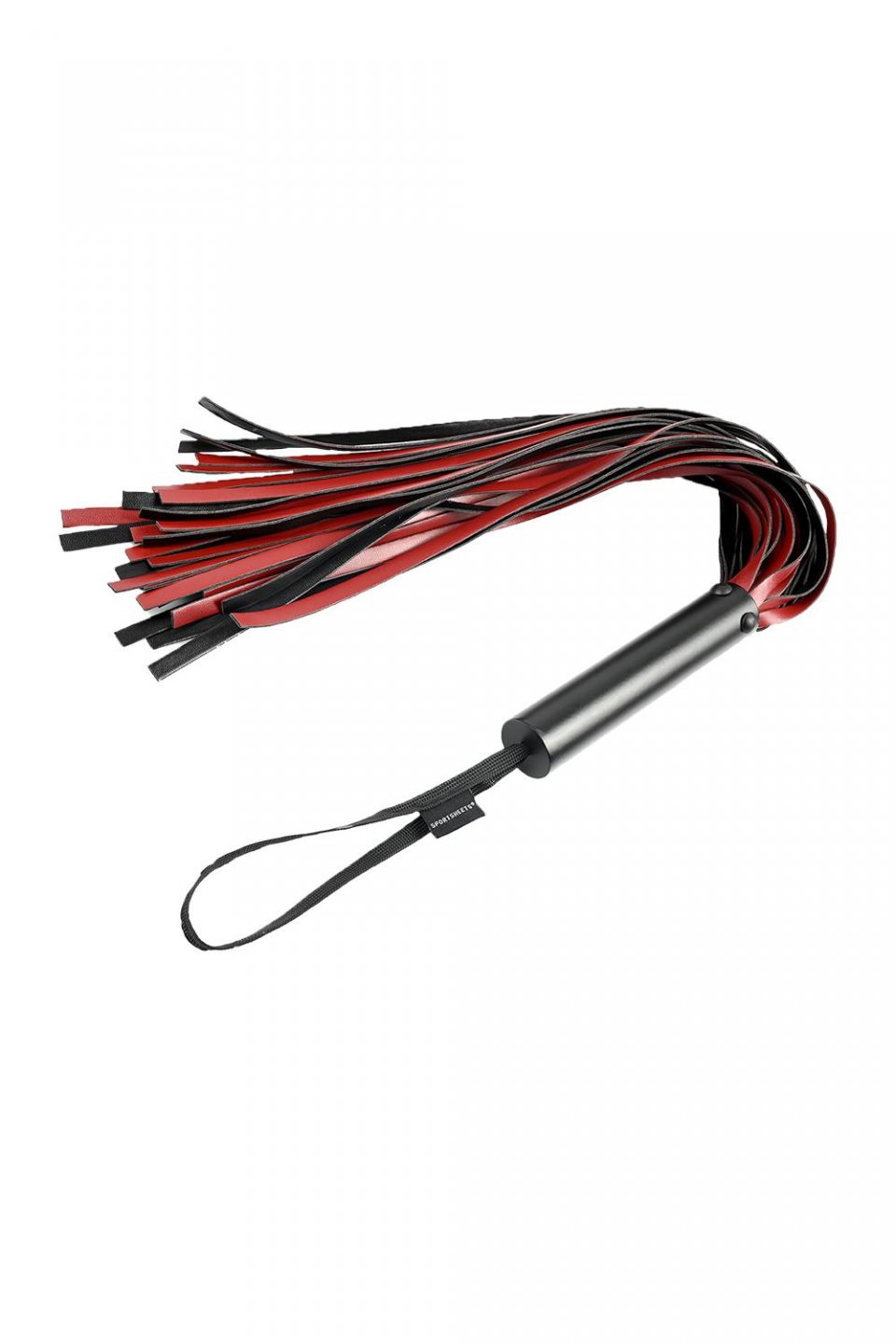 Saffron Flogger Red � 30 Riemen, Metallgriff, 43 cm