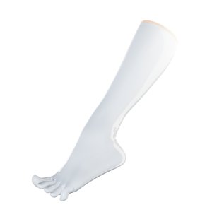 Uniqdsn Latex-Zehensocken kniehoch � pearl white