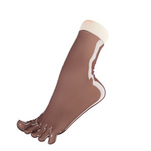 Uniqdsn Latex Zehensocken � milk chocolate, kurz