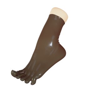 Uniqdsn Latex Zehensocken � smoky black, kurz