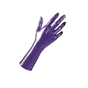 Uniqdsn Latexhandschuhe � metallic purple, chloriert