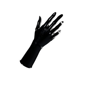 Uniqdsn Latexhandschuhe kurz � obsidian schwarz