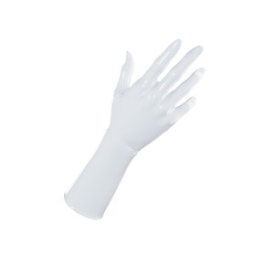 Uniqdsn Latexhandschuhe kurz � pearl white, chloriert