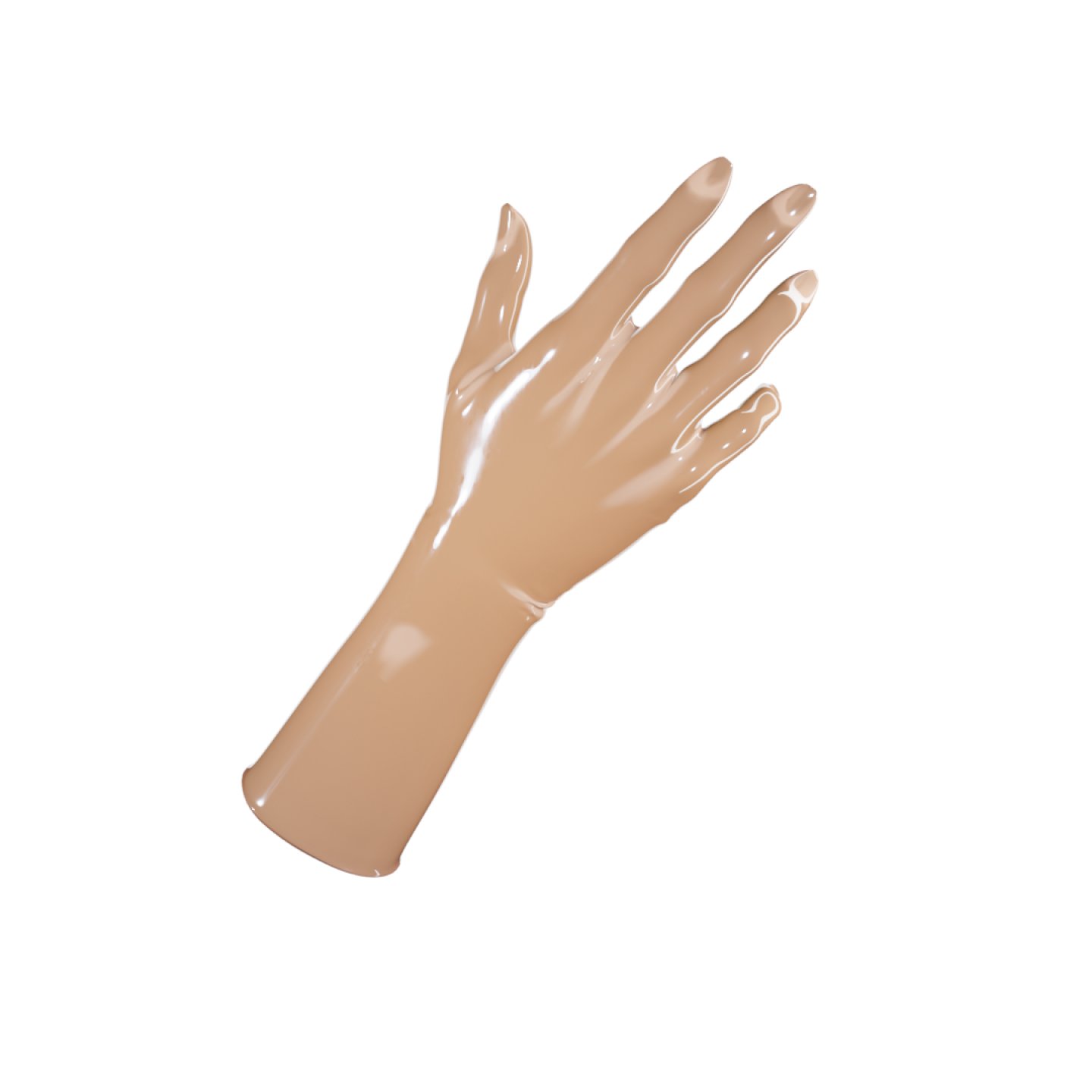 Uniqdsn Latexhandschuhe kurz � translucent dolly pink, chlorierbar