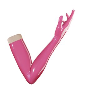 Uniqdsn Latexhandschuhe lang � dragonfruit pink