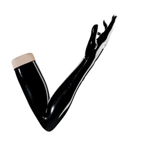 Uniqdsn Latexhandschuhe lang - obsidian black