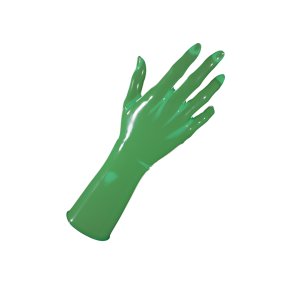 Uniqdsn Latexhandschuhe � translucent olive, kurz