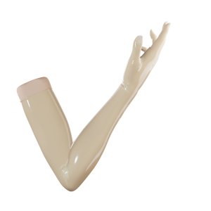 Uniqdsn Latexhandschuhe � transparent natur, lang