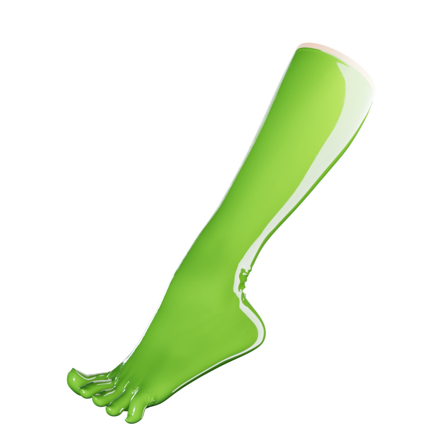 Uniqdsn Zehensocken knielang � natural green